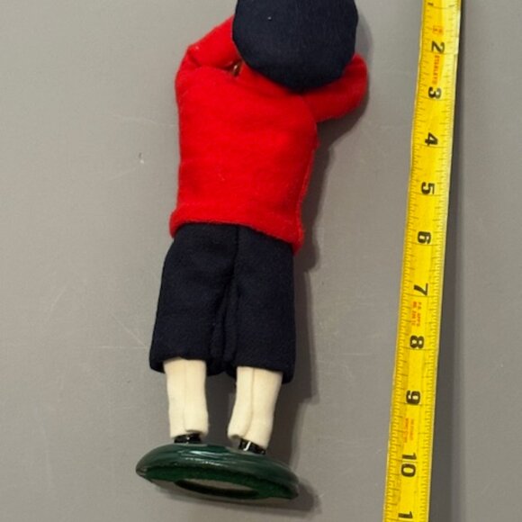 Vintage Byers Choice Carolers Christmas Figurine Chalfont Boy Band Trumpet Bugle - Picture 3 of 4